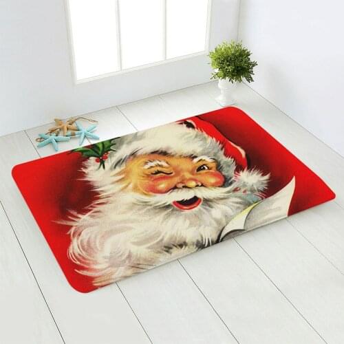 Hot Sale 1PC Christmas Mat Outdoor Carpet Doormat Santa Ornament Christmas Decoration for Home Xmas Decor New Year Gift 26 style