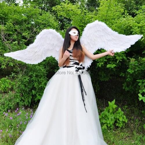 Performance props carnival ruslana korshunova wings near 2 meters large wings white black purple grey Angel Feather wings