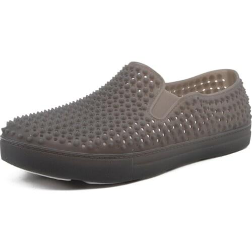 Pool Beach Sandals 2020 Summer Men Garden Non-Slip Water Shoes Male Jelly Clogs For Guys Antiskid Flat Slippers Black Blue Gray