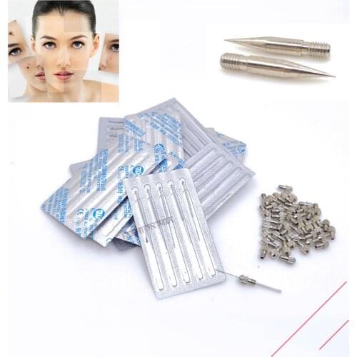 Replacement Fine or Thick Needles For Mole Spot Tattoo Laser Removal Pen Needle For Freckle Face Wart Tag Plasma Pen Needles