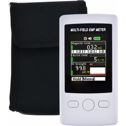 Tenmars Multi-Field EMF Meter RF Gauss Meter 2000mG Electromagnetic Electric RF Field Strength Tester with Alarm