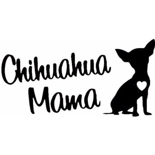 8"*4" Chihuahua Mama Dog Breed Funny Vinyl Decal Sticker Car Stickers Window