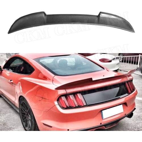 Carbon Fiber Rear Lip Spoiler Wings for Ford Mustang GT V8 V6 GT350R Coupe 2015 2016 2017 2018 2019 2020 Car styling