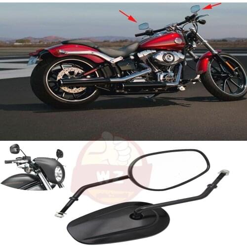 For Harley Dyna Electra Glide Fatboy Iron 883 I Plan Sportster 883 1200 Motorcycle Softail Rearview Mirrors Later