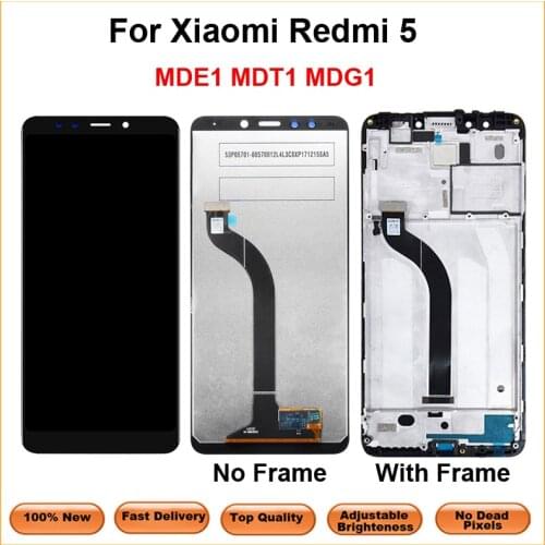 5.7" LCD+Frame For Xiaomi Redmi 5 LCD Display Screen Replacement For Redmi 5 LCD Assembly MDG1 MDTI MDI1 LCD Display