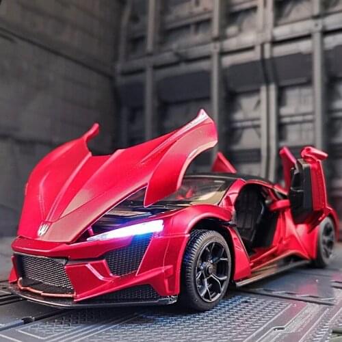 1:32 W Motors Lykan FENYR Alloy Sports Car Model Diecast & Toy Vehicles Simulation Metal Toy Car Model Collection Childrens Gift