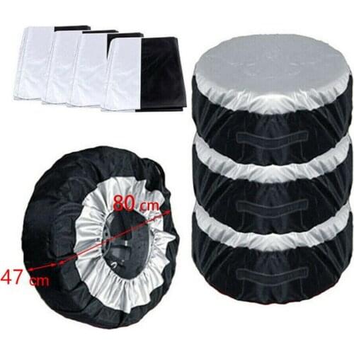1pcs Car Spare Tire Cover Case Polyester Auto Wheel Tires Storage Bags Vehicle Tyre Accessories Dust-proof Protector Styling