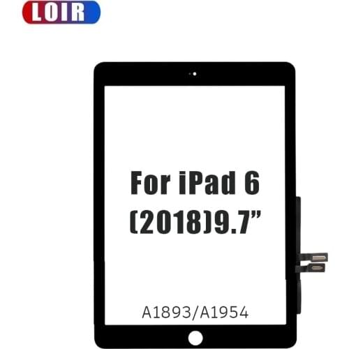 1PCS For iPad 2018 Touchscreen Digitizer For iPad 6 iPad 9.7 2018 Touch Screen Glass Panel Replacement Sensor A1893 A1954