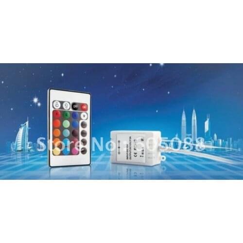 24-key rgb wireless led infrared controller DC12v Common anode with jump/gradual color changing mode 5pcs/lot DHL free shipping