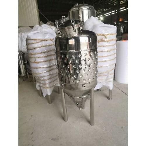 250L Double Wall 2 Bar Brew Conical Beer Fermentation Tanks Micro Brewery Fermentation Tank. Wine fermenter Stainless Steel 304