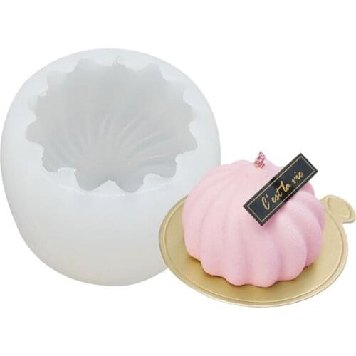 3D Pumkim Silicone Cake Mold Mousse Dessert Silicone Molds Chiffon Cake Dessert Baking Tray Chocolate Mold Decorating Tool