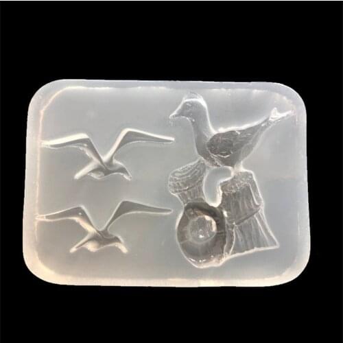 7.5*5.5*1.2CM DIY Sugar Craft Cake Vintage Petal Seagull Cake Silicone Mold Fondant Mold Cake Decorating Tools Gum Paste Mold