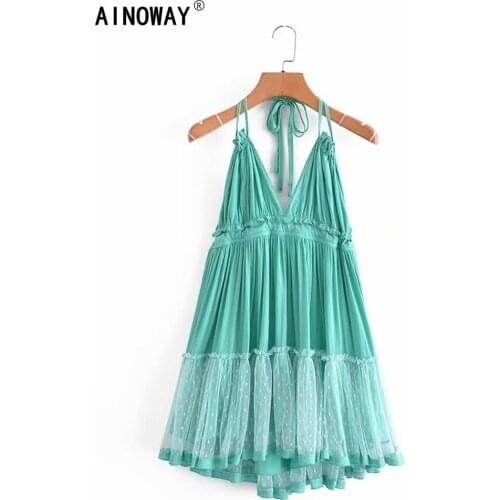Ainoway Summer Dresses With Flounces China