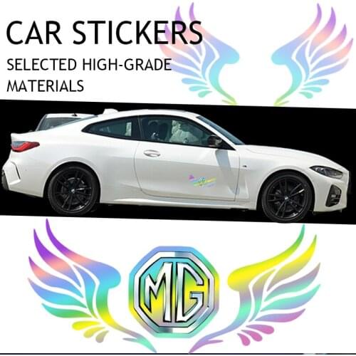 1pcs Car Colored Wings Sticker Rear Glass Occlude Scratches For MG3 MG5 MG6 MG7 GT GS Hector HS ZS ZX EZS EHS 2017 2018 2019 202