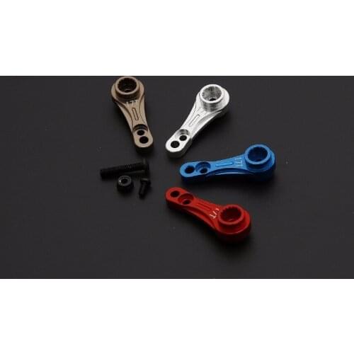 CNC Metal steering servo arm double-sided rocker 15T/17T for 1/5 losi 5ive-t rovan lt rc car part