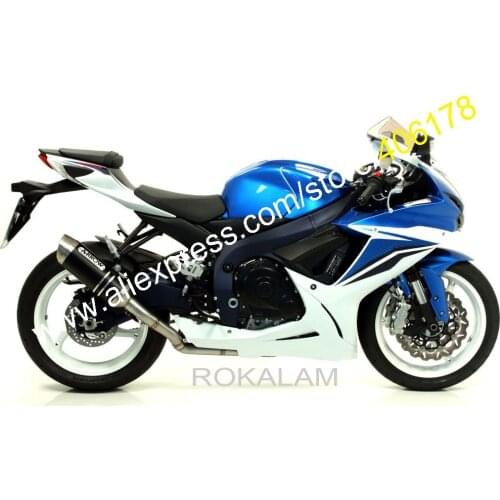 For Suzuki Cowl GSXR600/750 11 12 15 16 K11 GSX-R600 GSX-R750 2011-2019 Blue White Motorcycle Fairing Kit (Injection molding)