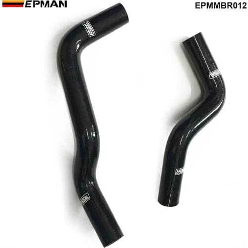 Racing Silicone turbo intercooler Radiator hose kit For MIT LANCER VIRAGE 1.8 4G93 00-07 (2pcs) EPMMBR012