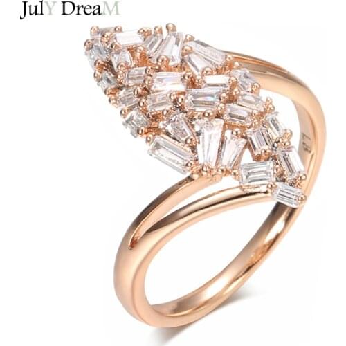 JULYDREAM Rings With Cubic Zirkonia For Women