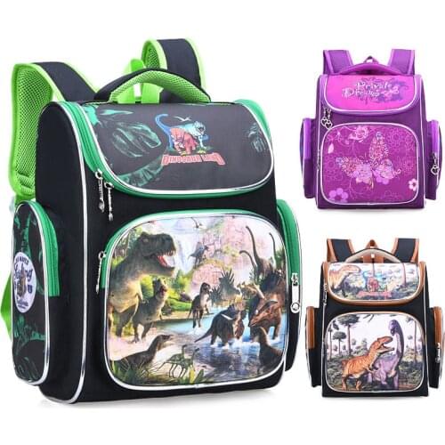 Korean Cartoon Hard Shell Pupils Cute Schoolbag Boys and Girls Dinosaur Students Backpack Primary School Shoulder School Bag