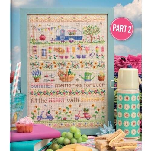 Four Seasons Scenery Series 2-Summer Counted Cross Stitch 11CT 14CT 18CT DIY Cross Stitch Kits Embroidery Needlework Sets