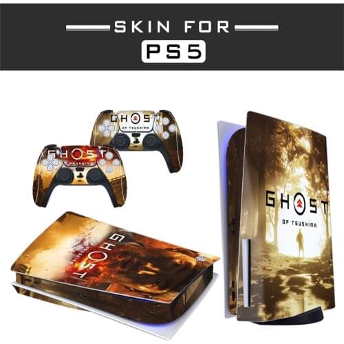 St3 PS5 Standard Disc Edition Skin Sticker Decal Cover for PlayStation 5 Console & Controller PS5 Skin Sticker Vinyl