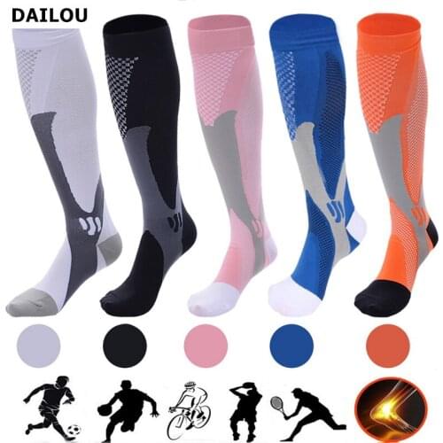 High Quality Men Women Compression Socks Black Suitable Sports Compression Socks Anti-Fatigue Pain Relief Nursing Socks Gifts