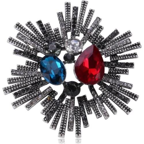 The new 2019 cross-border sales electroplating vintage brooch contracted joker clothing accessories corsage pin spot