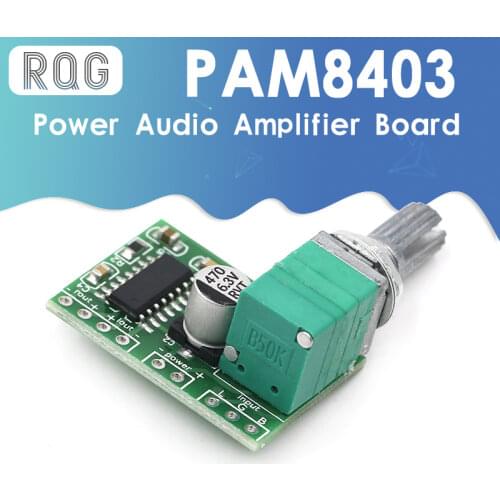 PAM8403 5V Power Audio Amplifier Board 2 Channel 3W W Volume Control / USB Power