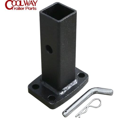 Trailer 50 X 50 MM Pintle Hook Receiver Hitch Adapter Plate Mount Camper RV Parts Caravan Accessories