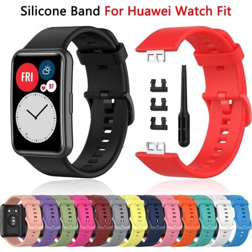 New 2021 Replacement Strap for Huawei Watch Fit Sport Waterproof Wrist Watchband Bracelet Accessories for Huawei Watch Fit Strap
