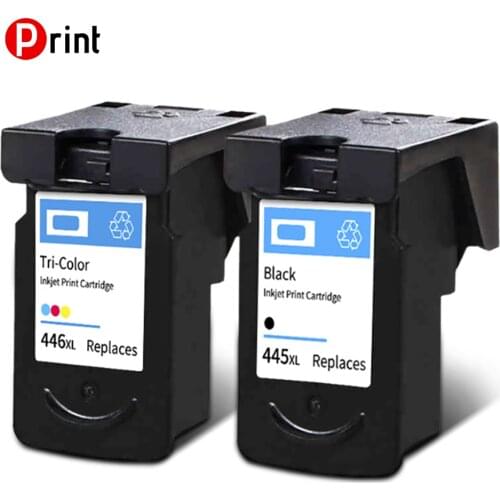 Compatible 445XL 446XL Black and color Ink Cartridge Replacement for Canon PG445 PG446 for ip2840 2840 MG2440 MG2540 2940 mx494