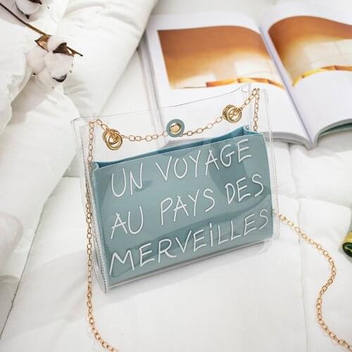 Bag for women 2020 new Shoulder bag small square shoulder bag Messenger European style wild Ins jelly bag Hand bag