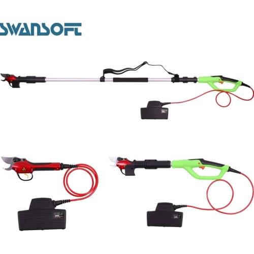 Extended telescopic rod Electric pruning shear lithium battery ultra long standby fence hedge trimmer