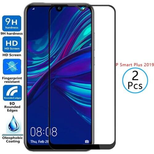 9d protective tempered glass for huawei p smart plus 2019 screen protector on the huawey psmartplus psmart smar smat safety film