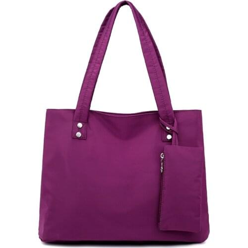 Women Waterproof Large Capacity Shoulder bag Luxury Designer Crossbody bag Femal purses and handbag For Shopper Solid Color