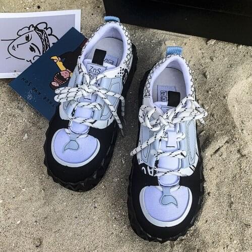 Womens Sneakers Sports Shoes All-match Platform Kawaii Lolita Fashion Casual Harajuku Cute White Running Tennis Dropshipping