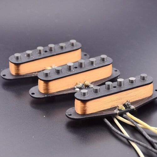 1 Set ( 3 Pieces ) GFSV1 Custom Vintage Alnico Single-Coil Pickup for ST Electric Guitar