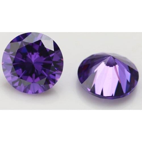 1mm-3mm Violet cz gemstone color cubic zirconia wuzhou factory