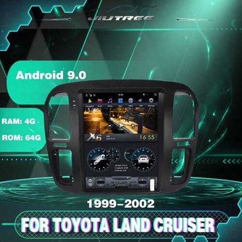 12.1 inch Android 9.0 car DVD Radio GPS navigation FOR TOYOTA LAND CRUISER LC100 1999-2002 multimedia player Support carplay