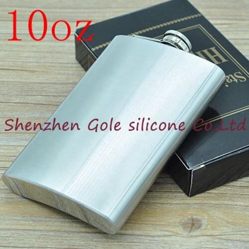 50pcs 10oz Stainless Steel Pocket Flask Russian Hip Flask Male Small Portable Mini Shot Bottles Whiskey Jug Small Gifts For Man