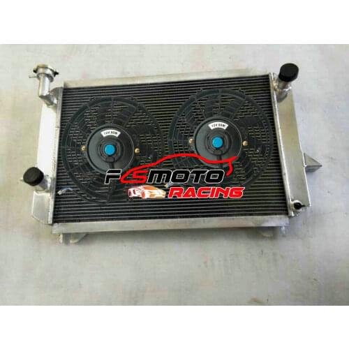 52mm Aluminum Radiator + Fans For Ni-ss-an Patrol 1 Station Wagon W160 / Hardtop K160 SD33 3.2D 3.2L Diesel Engine 1979-1988 SUV