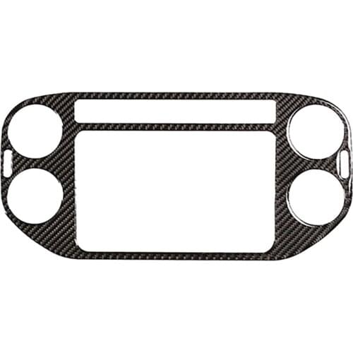 Car Soft Carbon Fiber Navigation Frame Panel Cover Trim for Tiguan 2010-2016