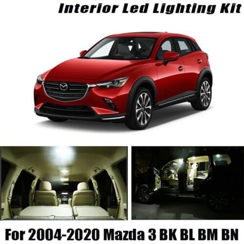 Canbus For Mazda 3 BK BL BM BN 2004-2020 Vehicle LED Interior Dome Map Trunk Light Upgrade Kit Car Lighting Accessories