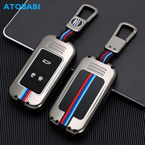Zinc Alloy Car Key Case 3 Buttons Smart Keyless Entry Remote Control Fobs Shell Protector Cover For Chery Tiggo 8 7 5X 2019 2020
