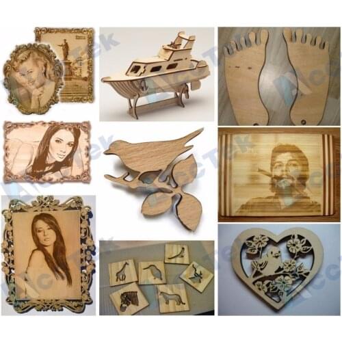 Cnc router china price 6090 cnc laser cutting machine for wood AKJ6090 Hiwin from Taiwan 600*900mm