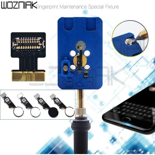 IMesa Phone Fingerprint Repair FPC Connector Socket Flex Cable For IPhone 7 7Plus 8 8Plus Home Return Button Repair Platform