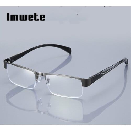 Imwete Blue Light Blocking Men Reading Glasses CR-39 Resin Aspheric Glasses Transparent Eyewear 1.0 1.5 2.0 2.5 3.0 3.5 4.0