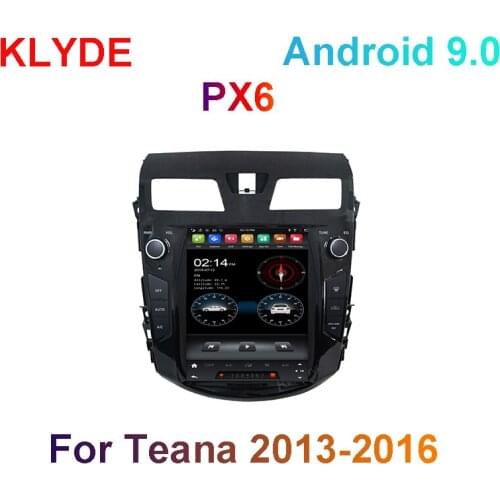 KD-10410 klyde 10.4inch tesla android 9.0 car video radio touch screen player For Teana 2013-2016 with wifi bluetooth gps
