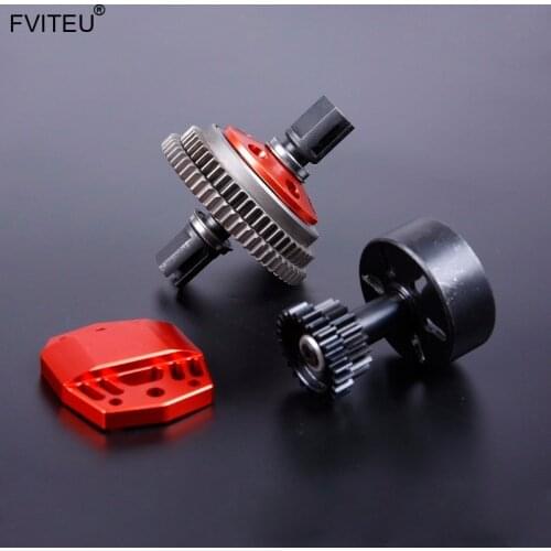 FVITEU CNC Alloy 2 Speed Transmission Gear kit For Losi 5ive T Rovan LT King Motot X2