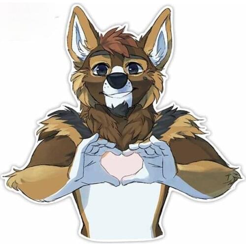 Beautiful Anime Fine Decal Furry Car Sticker Waterproof Scratch-proof Custom Printing Decal Vehicle VAN SUV Decoration Kk13*13cm